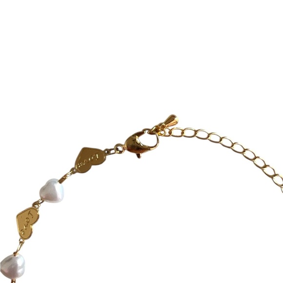 Gold and White Fashion Anklet - Picture 4 of 7